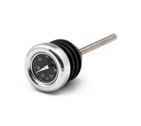 Astina di Livello Olio Con Termometro Cromo, Nero, per Harley Davidson Softail