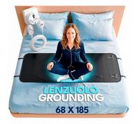 ASTINORDIC Grounding Mat Premium 185x68 | Tappetino Earthing & Lenzuolo Grounding | Sonno Profondo, Meno Stress, Recupero Ottimale | Cavo 4.5m Incluso
