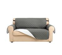 Astis Copridivano 3 Posti con Braccioli Malu - Telo Divano Trapuntato Reversibile, Copridivano Impermeabile Antimacchia Antigraffio per Cani e Gatti, Fodera Universale Imbottita (Grigio, 3)