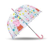 ASTLEY BAKER DAVIES Kids Euroswan - Ombrello Trasparente Campana 19'' Peppa Manuale, Multicolore (PP17100)