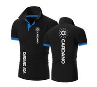 ASTLXLCRS Polo Leggere da Uomo per C.a.r.d.an.o A.D.A Patchwork Activewear Graphic Tee Top Abbigliamento T-Shirt Morbida A Maniche Corte con Colletto-HeiLanSe||x_s