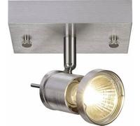 SLV plafone ASTO 1 / Illuminazione Interni, Applique, Lampada da Parete, faretto a soffitto / GU10 50W, Spot QPAR51 75W Alluminio Spazzolato