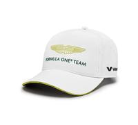 Aston Martin F1 Cappellino della Squadra 2024 - Unisex - Bianco - Taglia Unica