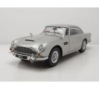 MODELLINO AUTO STATICO SOLIDO ASTON MARTIN DB5 1964 SILVER MODELLISMO SCALA 1:18