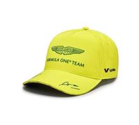 Aston Martin F1 Cappellino Fernando Alonso 2024 - Unisex - Lime - Taglia Unica