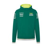 Aston Martin F1 Felpa con Cappuccio da Uomo 2024 - Verde - Taglia: XL