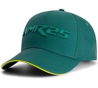 Aston Martin F1 Squadra AMR25 Rilievo Stampa Logo Baseball CAP Verde 2025 Adulti
