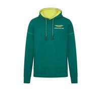 Aston Martin Felpa con Cappuccio F1 Logo da Uomo - Verde - Taglia: XL