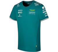 Aston Martin Formula One Team - Maglietta ufficiale Formula Uno Mechandise - Replica Team - Uomo - Verde Sterling - 2023 (S), Verde, S
