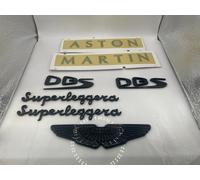 ASTON MARTIN Nero Cromo Distintivo Set - Dbs Superleggera