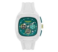 ASTON MARTIN Orologio analogico al quarzo AM Formula 1 MTFO1 silicone, bianco, cinghia