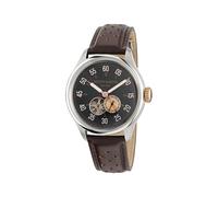 Aston Martin Orologio analogico 'TS1' marrone scuro / nero / argento Uomo Aston Martin One Size