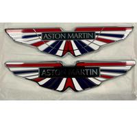 ASTON MARTIN Union Jack Ali Distintivo - Coppia - 140mm