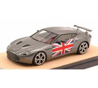 Aston Martin V12 Zagato 2012 Silvergun w/ English Flag Limited 10 pcs 1:43 Model