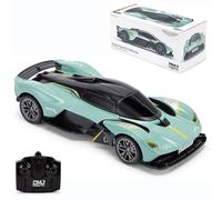 Aston Martin Valkyrie AMR Pro - Auto telecomandata, scala 1:24, licenza ufficiale, Racing Green - Auto RC perfetta per ragazzi e ragazze