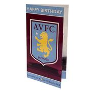 ASTON VILLA AV001 Aston Villa Crest Biglietto di auguri di compleanno