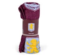 Aston Villa FC Multi Crest Pile Coperta, Compleanno, Regalo Prodotto Ufficiale