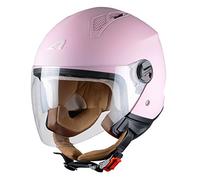 Astone Helmets - MINIJET monocolor - Casque jet - Casque jet urbain - Casque moto et scooter compact - Coque en polycarbonate - Flamingo XS
