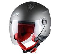 Astone Helmets - MINIJET monocolor - Casque jet - Casque jet urbain - Casque moto et scooter compact - Coque en polycarbonate -Titanium S