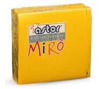 40 Tovaglioli di carta microgoffrati TNT 2 veli 38x38 giallo mais