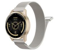 Astorgos 18mm Cinturino in Metallo Compatibile con Garmin Venu 4 41mm/3S/2S; Forerunner 265S/255S; Vivoactive 4S/Vivomove 3S, Cinturino in Acciaio Inossidabile con Chiusura Magnetica,Luce delle Stelle