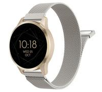 Astorgos 18mm Cinturino in Metallo Compatibile con Garmin Venu 4 41mm/3S/2S; Forerunner 265S/255S; Vivoactive 4S/Vivomove 3S, Cinturino in Acciaio Inossidabile con Chiusura Magnetica,Luce delle Stelle