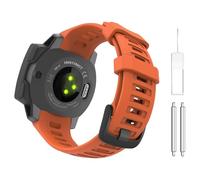 Astorgos 1Pack Sport Watch Band compatibile con Garmin Instinct Esports/Solar/Tactical/Tide Military Watch/Instinct 2 Sports GPS, cinturino di ricambio in silicone morbido da polso, Rosso Fiamma