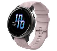 Astorgos 1Pack Watch Band Compatibile con Garmin Forerunner 265S/255S/255S Music/Vivoactive 4S/Venu 3S/Venu 2S/Vivomove 3S, 18 mm Traspirante Braccialetto di Ricambio in Silicone Morbido, Rosa Rosa