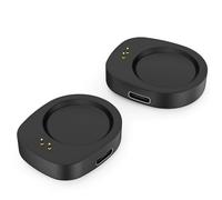 Astorgos 2 Pack Dock di Ricarica Magnetica Compatibile con Amazfit T-Rex 3/3 Pro/Balance 1/2/Helio Strap, Adattatore di Ricarica Portatile con Porta USB C, Senza Cavo