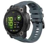 Astorgos 22 Millimetri in Gomma Sport Cinturino di Ricambio Compatibile con Garmin Instinct 3 Solar 45mm/Instinct 3 Amoled 45mm, Impermeabile Watch Band Traspirante Cinturino, Blu Crepuscolo