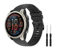 Astorgos 22 mm QuickFit Fascia Sportiva per Garmin Fenix 8/E 47 mm/Fenix 7/7 Pro/Fenix 6/6 Pro/Fenix 5/5 Plus/Forerunner 935 945 955 965, Cinturino di Ricambio Traspirante, NeroBottone/Nero
