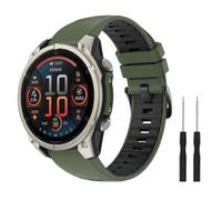 Astorgos 22 mm QuickFit Fascia Sportiva per Garmin Fenix 8/E 47 mm/Fenix 7/7 Pro/Fenix 6/6 Pro/Fenix 5/5 Plus/Forerunner 935 945 955 965, Cinturino di Ricambio Traspirante, Nero/Verde Militare Nero