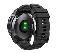 Astorgos 22mm Cinturino in silicone compatibile con Garmin Fenix 7/6/6 Pro/5/5 Plus/Forerunner 945/935/Approach S62/S60/Instinct/MARQ, cinturino di ricambio regolabile per donne uomini, Nero