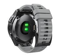 Astorgos 22mm Cinturino in silicone compatibile con Garmin Fenix 7/6/6 Pro/5/5 Plus/Forerunner 945/935/Approach S62/S60/Instinct/MARQ, cinturino di ricambio regolabile per donne uomini, Grigio