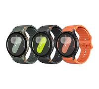Astorgos 3 Pezzi Cinturini Sportivi Compatibile con Samsung Galaxy Watch 7 FE 6 5 4 40mm 44mm, Cinturino in Silicone Morbido per Galaxy Watch 6 4 Classic 43mm 47mm/5 Pro 45mm Donna Uomo, N/VM/AR