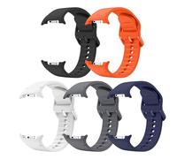 Astorgos 5 Pack Sport Band Kompatibel mit Samsung Galaxy Watch 8 Band 40mm 44mm/Galaxy Watch 8 Classic 46mm, Cinturino di Ricambio in Silicone Morbido per Uomini Donne, M/L, No+Bic+GiSr+BluN+Arc