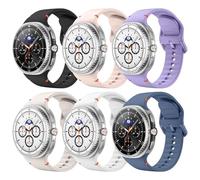 Astorgos 6 Pezzi Cinturini Sportivi Compatibile con Samsung Galaxy Watch 8 40mm 44mm/Galaxy Watch 8 Classic 46mm, Cinturino in Morbido Silicone per Uomini Donne, M/L, Multicolore B