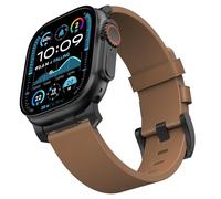 Astorgos Banda in Pelle Compatibile con Apple Watch Ultra 3/2/1 49mm,S11/S10 46mm,9/8/7 45mm,SE3/SE2/SE/6/5/4 44mm,3/2/1 42mm, Cinturino in Pelle Largo 26mm di Sostituzione del Polso, Marrone