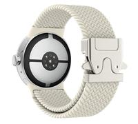 Astorgos Banda Intrecciata Compatibile con Google Pixel Watch 3/4 45mm Bands, Elastico Nylon Traspirante Sport Straps con Upgraded Parachute Buckle per Uomini Donne, Luce Stellare