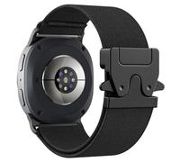 Astorgos Cinturino Elastico per Samsung Galaxy Watch 8 Cinturino 40mm 44mm/Galaxy Watch 8 Classic 46mm, Tessuto Nylon Sportivo Strap per Donna e Uomo, Nero (linea nera)