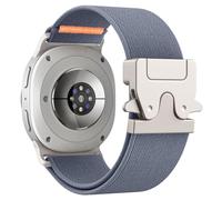 Astorgos Cinturino Elastico per Samsung Galaxy Watch 8 Cinturino 40mm 44mm/Galaxy Watch 8 Classic 46mm, Tessuto Nylon Sportivo Strap per Donna e Uomo, Grigio Blu