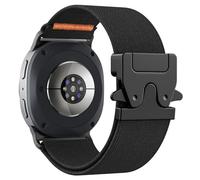 Astorgos Cinturino Elastico per Samsung Galaxy Watch 8 Cinturino 40mm 44mm/Galaxy Watch 8 Classic 46mm, Tessuto Nylon Sportivo Strap per Donna e Uomo, Nero (linea orange)