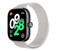 Astorgos Cinturino in Metallo Compatibile con Redmi Watch 5/Redmi Watch 4/Xiaomi Smart Band 9 Pro/8 Pro, Cinturino Magnetico in Maglia Milanese, Cinturino in Acciaio Inox per Donna Uomo, Luce stellare