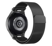 Astorgos Cinturino in Metallo Compatibile con Samsung Galaxy Watch 7 FE 6 5 4 40mm 44mm/Watch 6 4 Classic 43mm 47mm 42mm 46mm/Watch 5 Pro 45mm, Cinturino Magnetico in Maglia Milanese, Nero