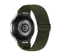 Astorgos Cinturino in Nylon Elastico Compatibile con Samsung Galaxy Watch 7 6 5 4 FE 40mm 44mm/Watch 6 4 Classic 43mm 47mm/5 Pro 45mm, Cinturino Sportivo Regolabile per Donna Uomo, Verde Scuro