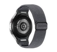 Astorgos Cinturino in Nylon Elastico Compatibile con Samsung Galaxy Watch 7 6 5 4 FE 40mm 44mm/Watch 6 4 Classic 43mm 47mm/5 Pro 45mm, Cinturino Sportivo Regolabile per Donna Uomo, Grigio Scuro