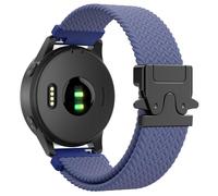 Astorgos Cinturino in Nylon Intrecciato Compatibile con Garmin Venu 4 41mm/3S/2S; Forerunner 265S/255S; Vivoactive 4S/Vivomove 3S, 18 mm Cinturino Sportivo Elastico Fibbia Paracadute, Nero/Blu Cowboy