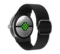 Astorgos Cinturino Intrecciato Compatibile con Google Pixel Watch 3 41mm/Watch 2/Watch 1, Cinturino in Tessuto Elastico Regolabile, Cinturino di Ricambio in Nylon per Uomo Donna, Nero