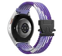 Astorgos Cinturino Intrecciato per Samsung Galaxy Watch 7 6 5 4 FE 40mm 44mm/6 4 Classic 43mm 47mm 42mm 46mm/5 Pro 45mm/3 41mm/Active 2, 20mm Cinturino Sportivo in Nylon Elastico per Uomo Donna, VU