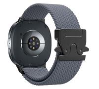 Astorgos Cinturino Intrecciato per Samsung Galaxy Watch 8 Cinturino 40mm 44mm/Galaxy Watch 8 Classic 46mm, Elastico Tessuto Nylon Sportivo Strap per Donna Uomo, Grigio Siderale